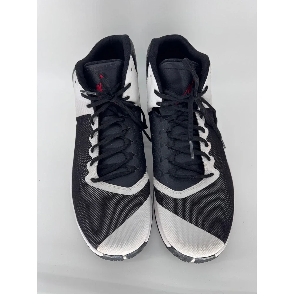 Jordan Rising High Basketball Shoes Mens 17 Black White 819163-002